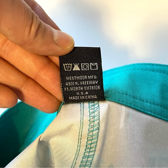 NWT Rock & Roll Denim 7" Board Shorts - Turquoise Southwest Pattern - Size XXL - Picture 8 of 8